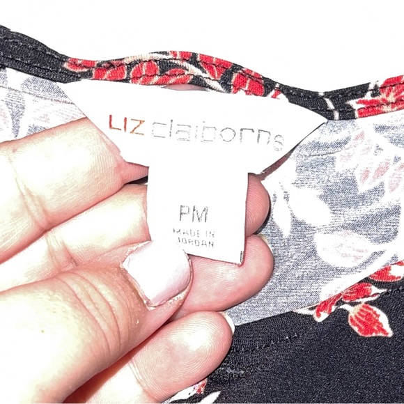 Liz Claiborne Floral Blouse - Picture 6 of 9